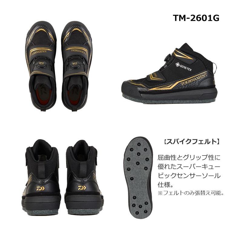 ダイワ　TM-2601G トーナメント GORE-TEX シューズ スパイクフェルト ブラック 29.0cm｜yfto｜03