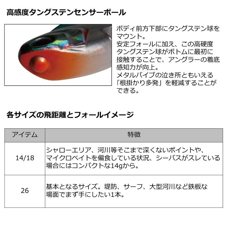 ダイワ　モアザン リアルスティール 14g アデルチャートヘッドイワシ｜yfto｜02