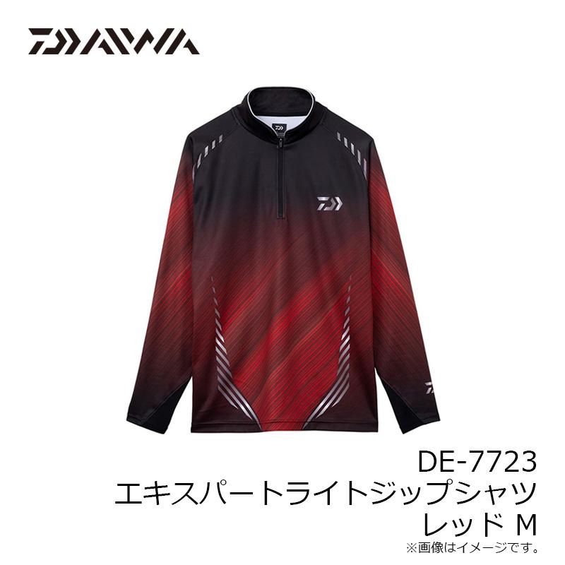 ダイワ　DE-7723 エキスパートライトジップシャツ レッド M｜yfto｜05
