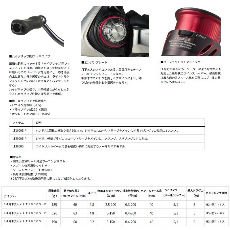 DAIWA(釣り) ダイワ 月下美人X LT2000S-P / メバリング リール DAIWA(釣り) ダイワ 月下美人X LT2000S-P / メバリング リール