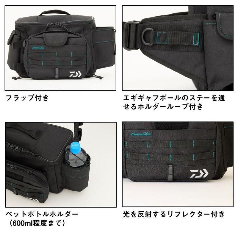 DAIWA（ダイワ） エメラルダス ヒップバッグ(E) ブラック : 釣具のFTO 