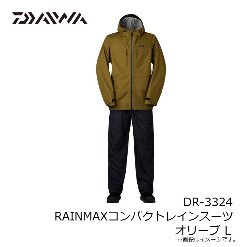 ダイワ　DR-3324 RAINMAXコンパクトレインスーツ オリーブ L｜yfto｜08