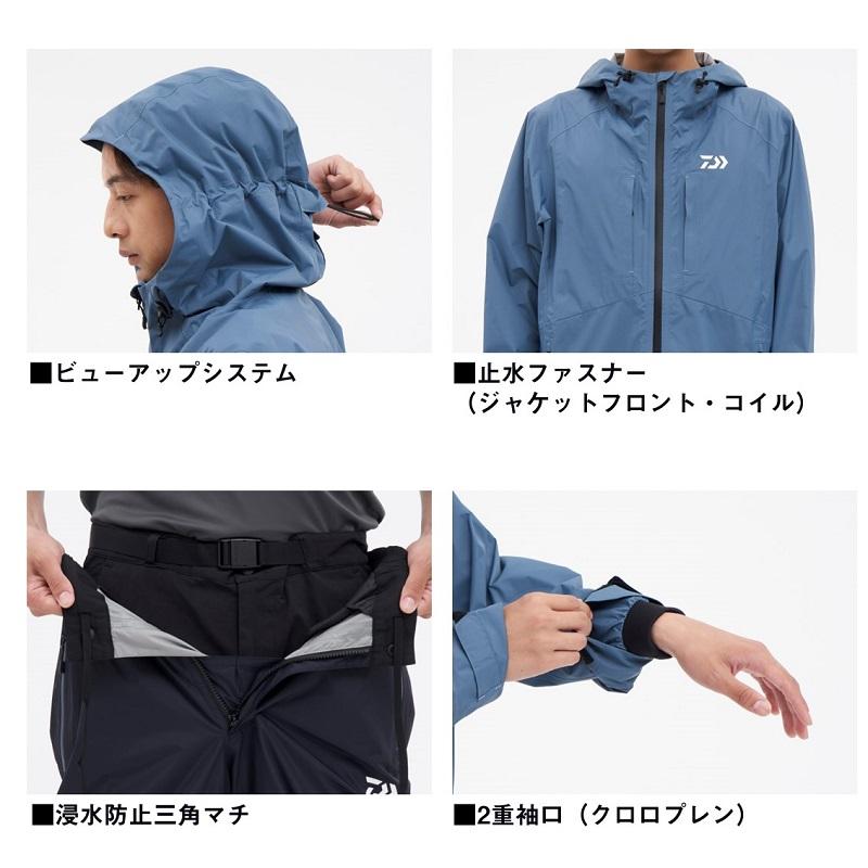 DAIWA（ダイワ） DR-3324 RAINMAXコンパクトレインスーツ レッド 2XL