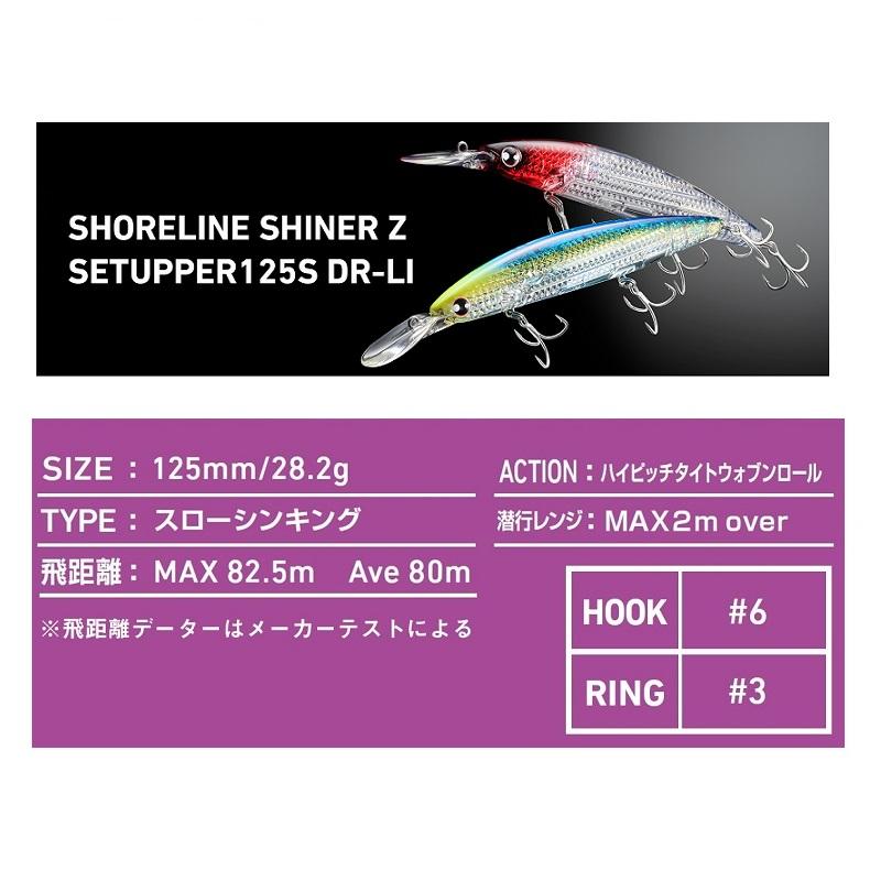 ダイワ　ショアラインシャイナーZ セットアッパー レーザーインパクト 125SDR-LI LIチャートバック｜yfto｜06