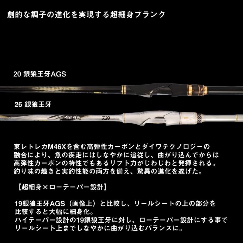 DAIWA（ダイワ） 銀狼王牙 S 06-53 / チヌ 黒鯛 ふかせ 竿 : 釣具のFTO