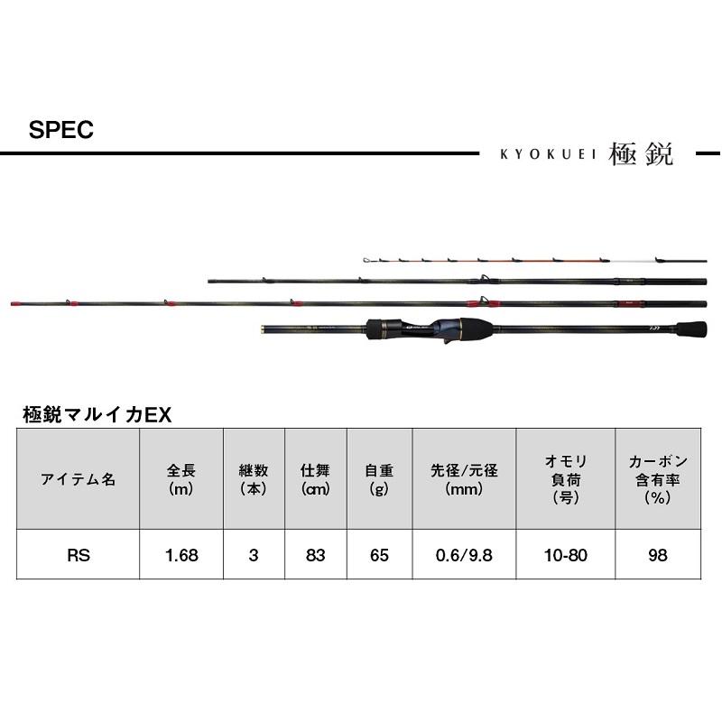 DAIWA（ダイワ） 極鋭マルイカEX RS / 船 ロッド 竿 : 釣具のFTO