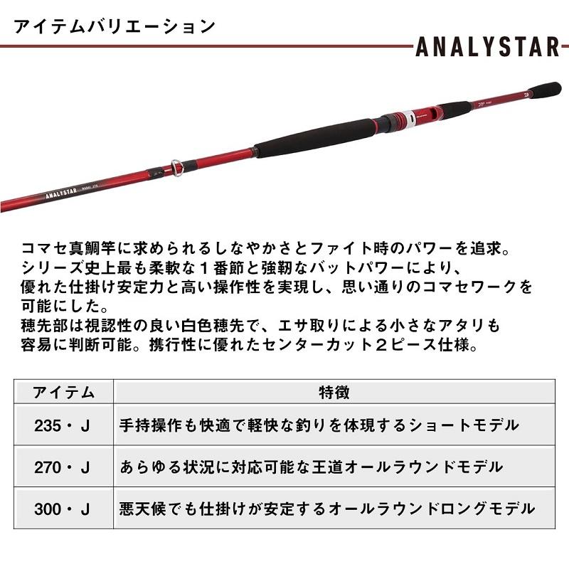 ダイワ アナリスター真鯛 235・J　/ 船 竿 DAIWA（ダイワ） アナリスター真鯛 235・J / 船 竿 : 釣具のFTO - 通販