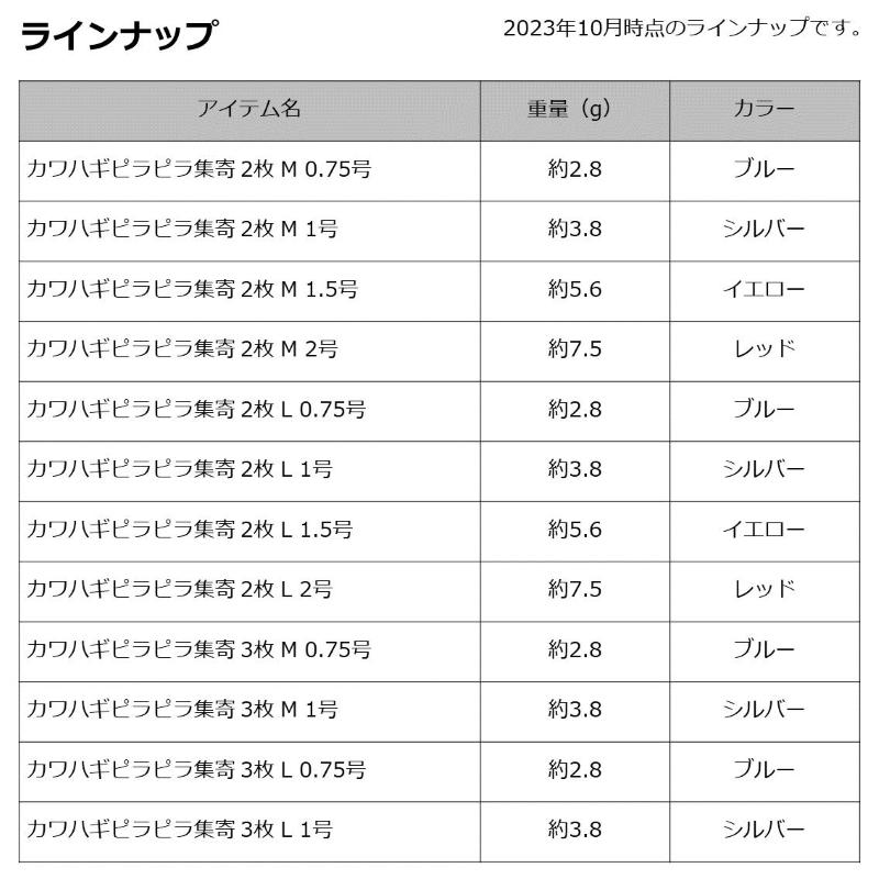 ダイワ　カワハギピラピラ集寄 2枚 M 1号｜yfto｜06