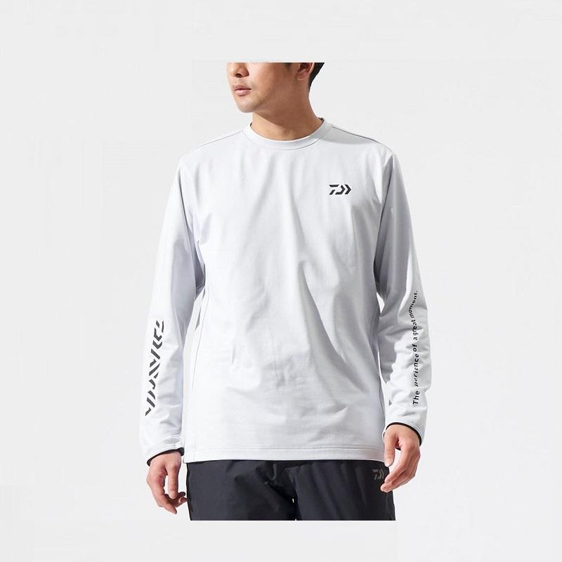 ジャケット・アウター M DAIWA（ダイワ） DE-9324 ストレッチクルーネックシャツ ブラック WL