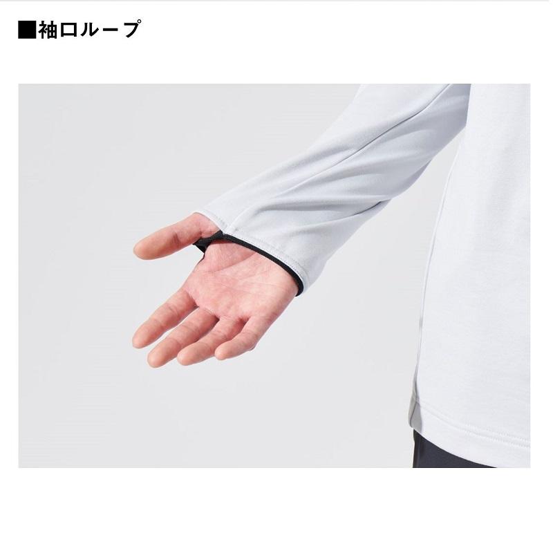 ヒートマット DAIWA（ダイワ） DE-9324 ストレッチクルーネックシャツ ブラック WL