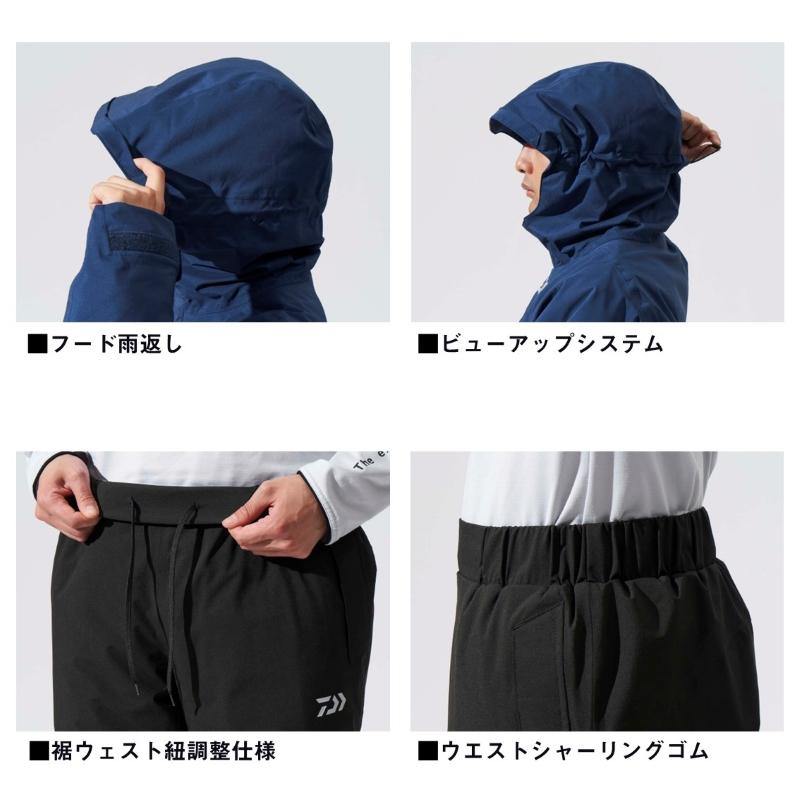 【最安値】Tシャツメッシュ　M DAIWA（釣り） ダイワ DW-3524 レインマックス ウィンタースーツ