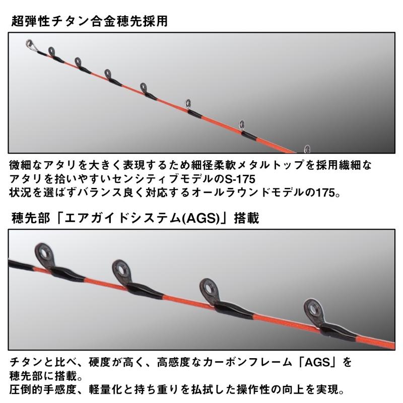 DAIWA（ダイワ） メタリア湾フグ S-175・J / 船 竿 : 釣具のFTO - 通販