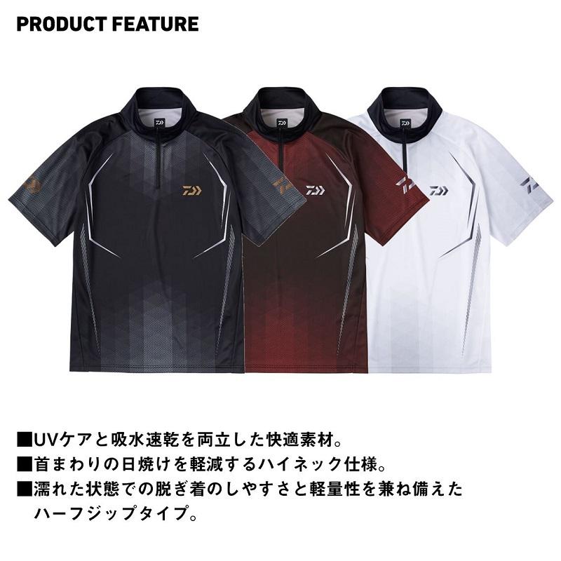 DAIWA（ダイワ） DE-7625 ショートスリーブハーフジップシャツ
