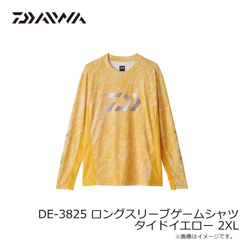 ダイワ　DE-3825 ロングスリーブゲームシャツ　Ｌ DAIWA（ダイワ） DE-3825 ロングスリーブゲームシャツ タイドイエロー