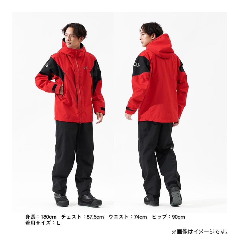 ダイワ DR-1825 GORE-TEX コンビアップレインスーツ レッド 2XL 【公式