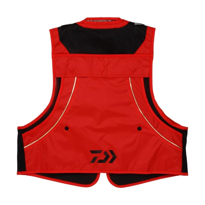 DAIWA（釣り） ダイワ DV-3025 ショートフィッシングベスト レッド 2XL