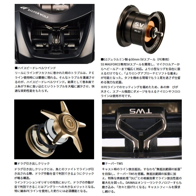DAIWA（ダイワ） シルバーウルフ CT SV TW 8.5R PE SPECIAL / チニング