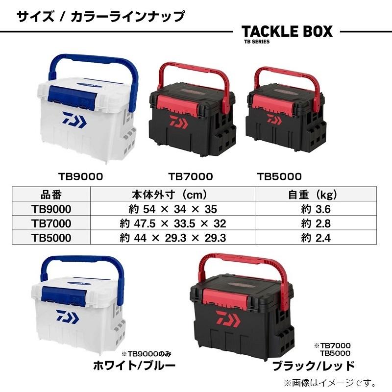 DAIWA（ダイワ） タックルボックス TB 9000 ホワイト/ブルー : 釣具の