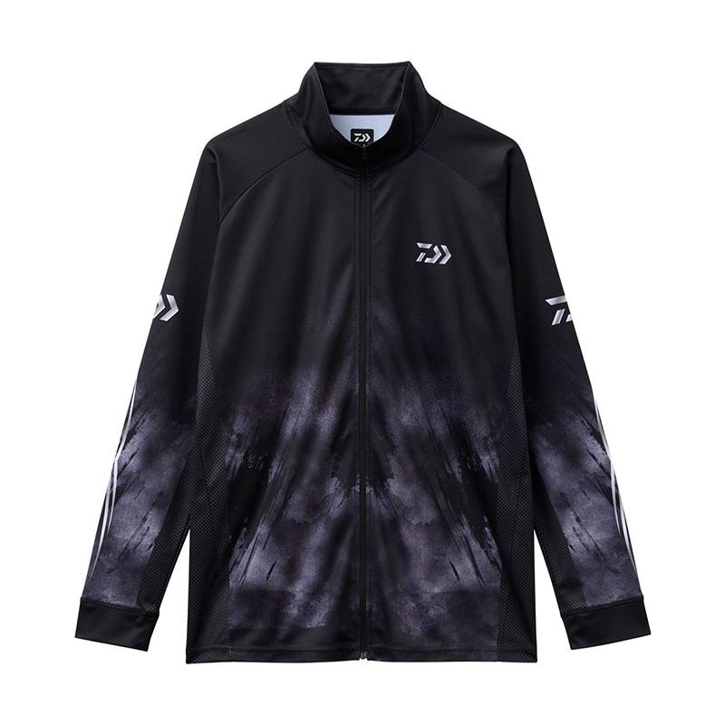 DAIWA エキスパートライトジップシャツ ブラック DAIWA（ダイワ） DE-7725 エキスパートライトジップシャツ ブラック