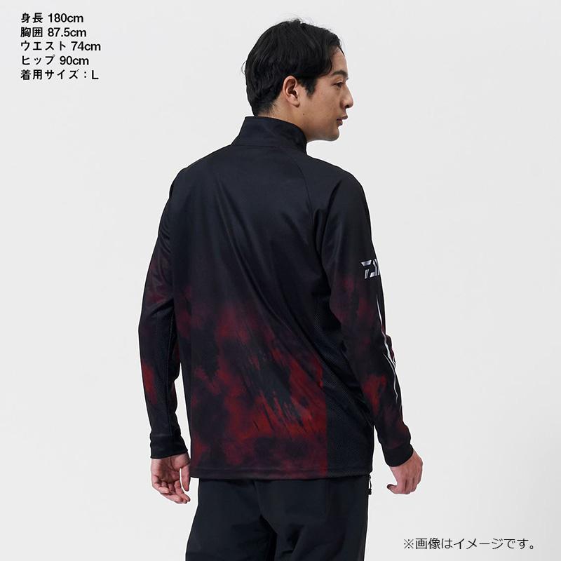DAIWA エキスパートライトジップシャツ ブラック DAIWA（ダイワ） DE-7725 エキスパートライトジップシャツ ブラック