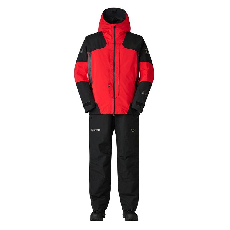 Daiwa フィッシングスーツ(上下セット) レッド/グレー DAIWA（ダイワ） DW-1825 GORE-TEX コンビアップウィンタースーツ
