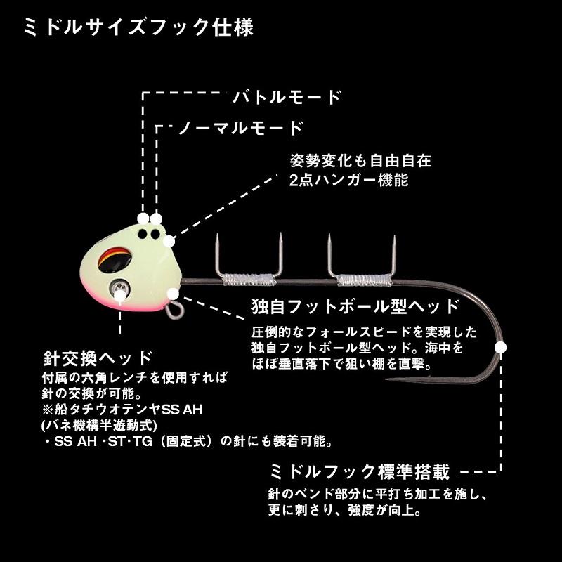 DAIWA（ダイワ） 船タチウオテンヤSS TG (タングステン) 40号 紫