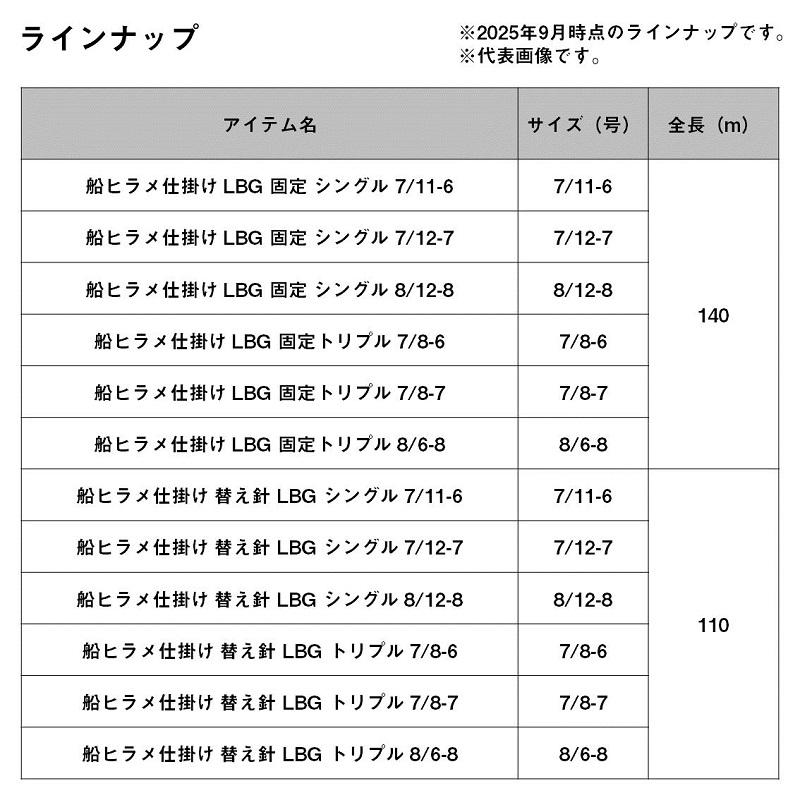 DAIWA（ダイワ） 船ヒラメ仕掛け 替え針 LBG トリプル7/8-6 : 釣具の