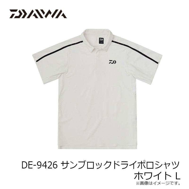 DAIWA（ダイワ） DE-9426 サンブロックドライポロシャツ ホワイト L