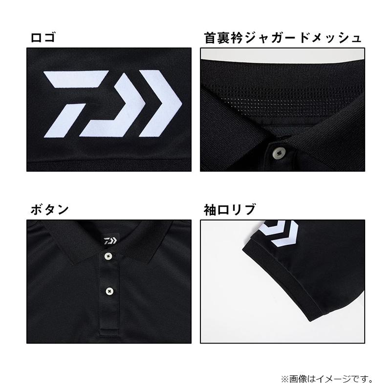 DAIWA（ダイワ） DE-7925 半袖ポロシャツ ネイビー×ブルー M : 釣具の