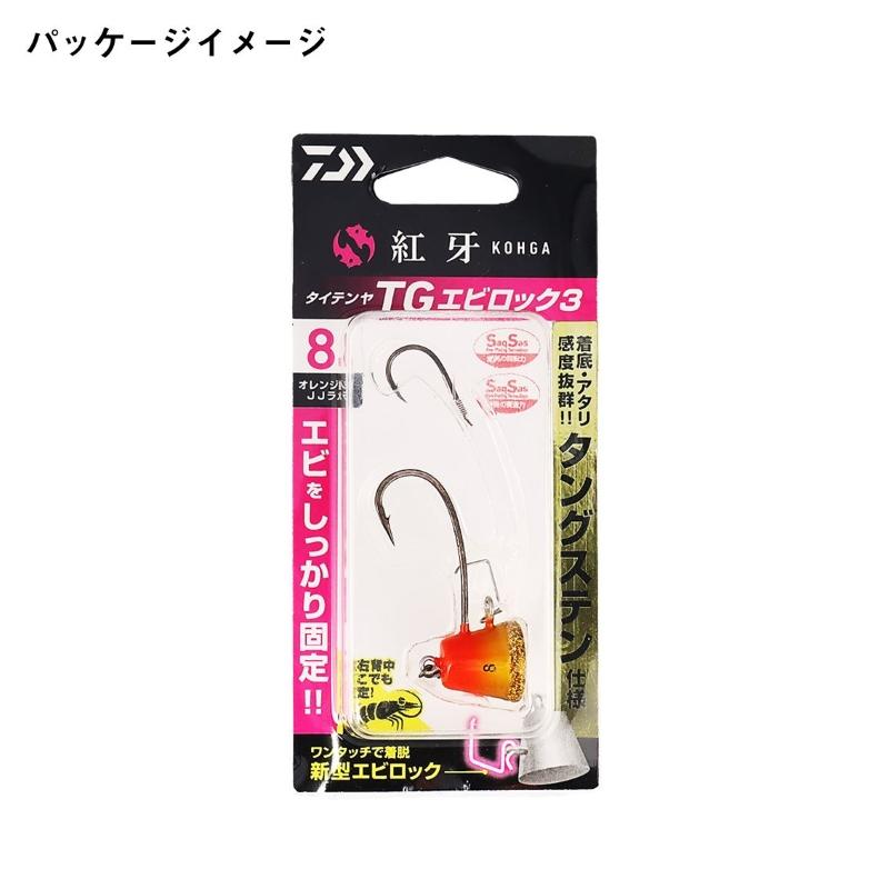 DAIWA（ダイワ） 紅牙タイテンヤSS TG エビロック3 6号 赤金/JJラメ