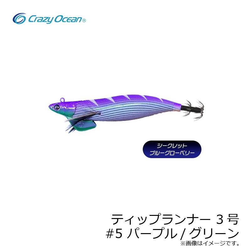 クレイジーオーシャン ティップランナー 3号 #5 パープル/グリーン