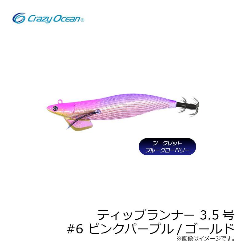 クレイジーオーシャン ティップランナー 3.5号 #6 ピンクパープル 