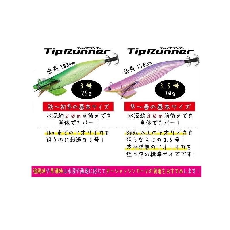 クレイジーオーシャン ティップランナー 3.5号 #12 アジ/パープル