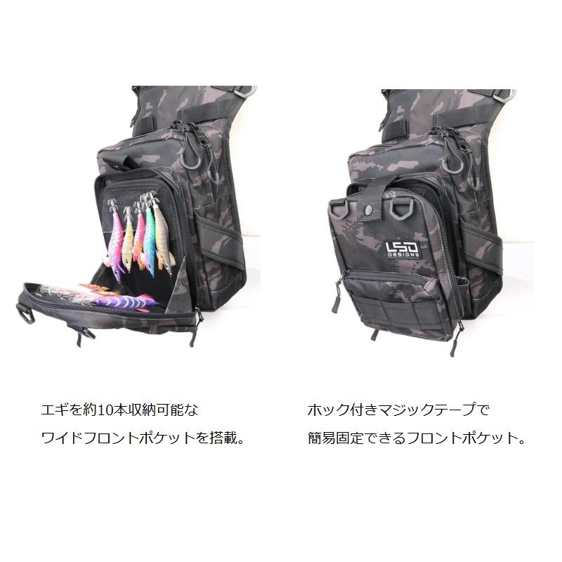 LSDデザイン フットエギング 3G コーデュラブラック : 釣具のFTO