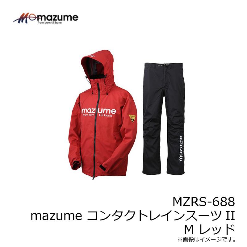 オレンジブルー MZRS-688 mazume コンタクトレインスーツII M レッド