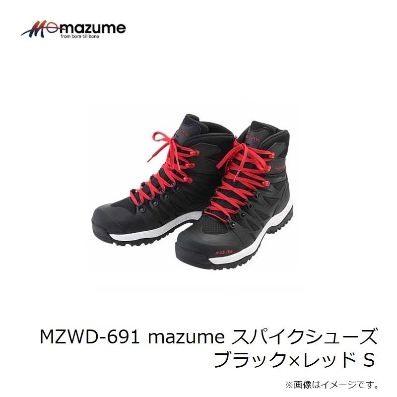 オレンジブルー MZWD-691 mazume スパイクシューズ ブラック×レッド S 