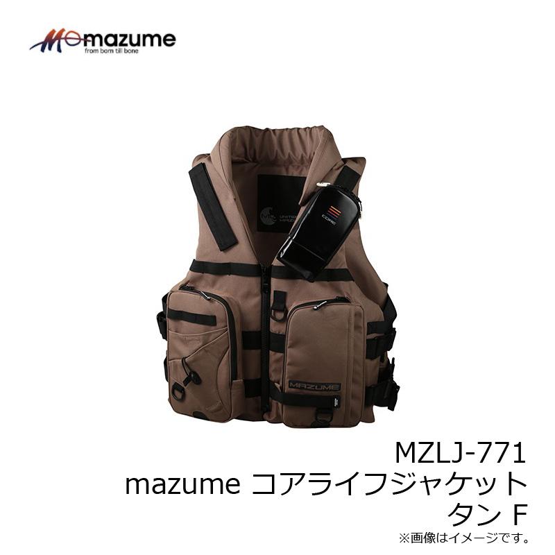 MAZUME コアライフジャケット タン オレンジブルー MZLJ-771 mazume コアライフジャケット タン F : 釣具