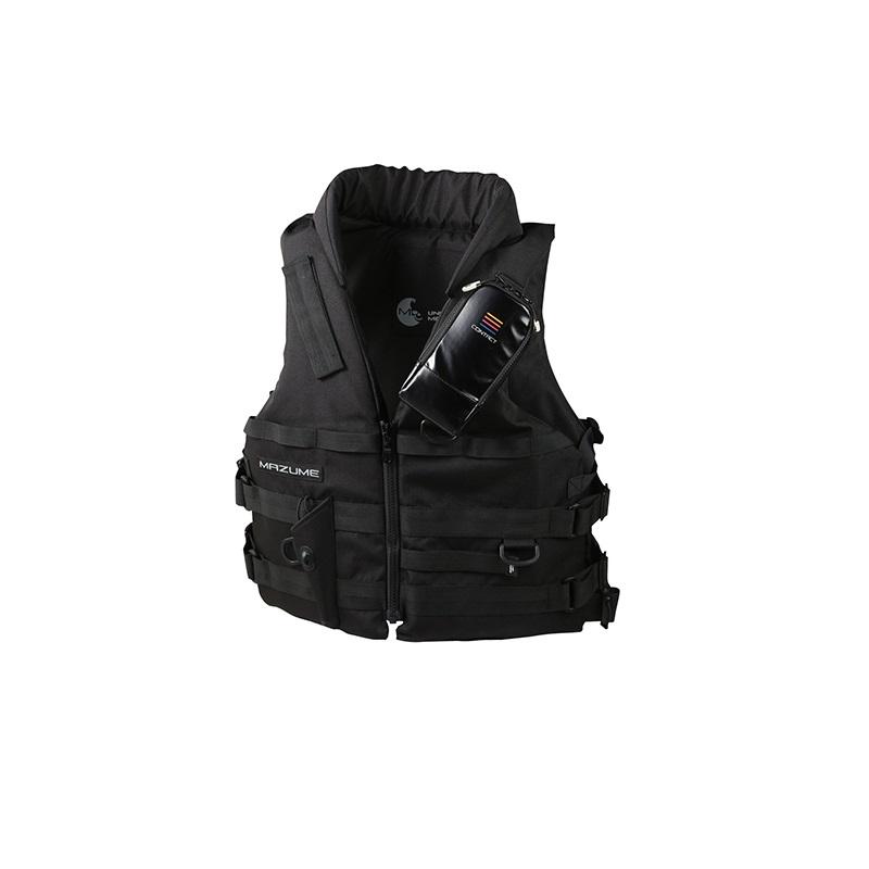 オレンジブルー MZLJ-772 mazume コンタクトライフジャケット フリー ブラック オレンジブルー MZLJ-772 mazume コンタクトライフジャケット ブラック
