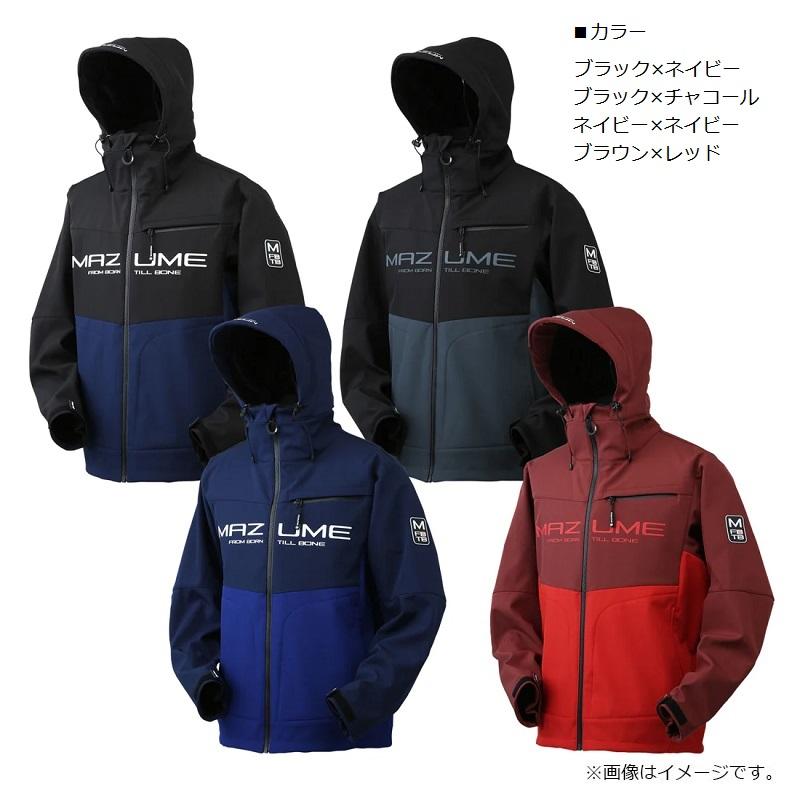 オレンジブルー MZFW-799 mazume ウインドカットジャケット ダブルトーン ブラウン×レッド L【在庫限り特価】【秋冬物衣料大処分】の画像