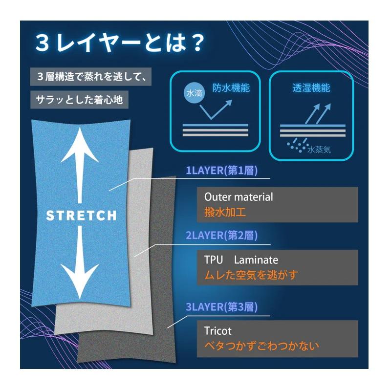 オレンジブルー MZRS-820 mazume コアレインスーツ ブルー LL : 釣具の