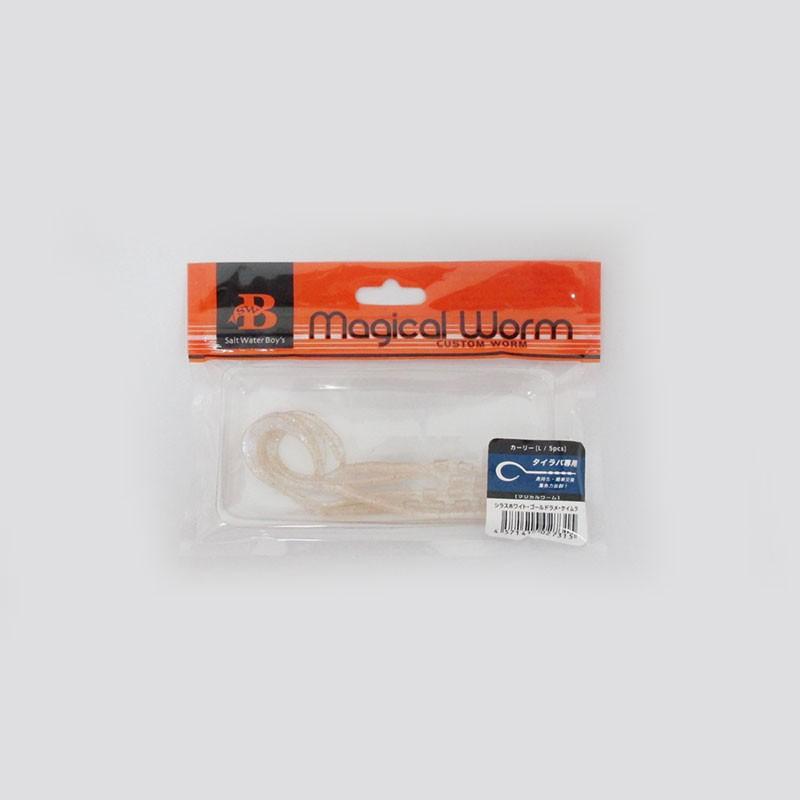 ソルトウォーターボーイズ マジカルワーム カーリー L シラスホワイトゴールドラメケイムラ 鯛ラバ タイラバ ネクタイ ワーム 釣具のfto 通販 Paypayモール
