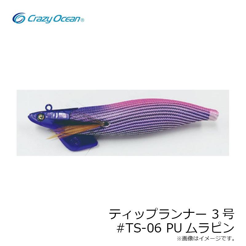 Crazy Ocean ‼️ティップランナー エギ 6個セット クレイジーオーシャン ティップランナー 3号 #TS-06 PUムラピン : 釣具