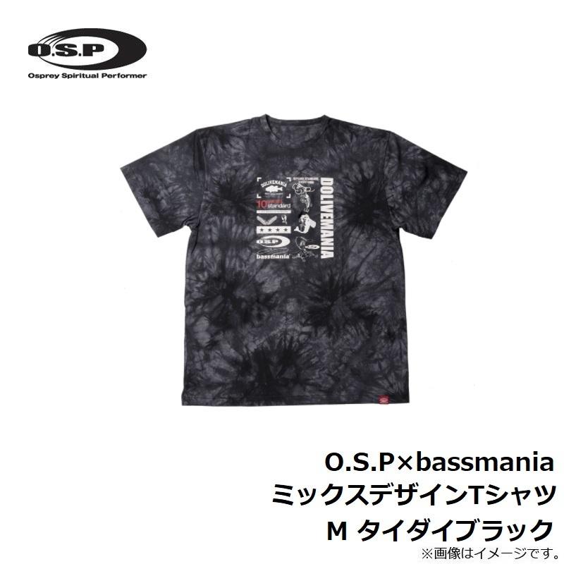 OSP　O.S.P×bassmania ミックスデザインTシャツ M タイダイブラック｜yfto｜05