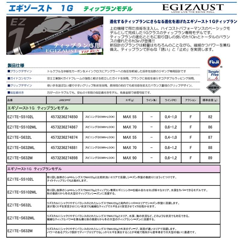Major Craft（メジャークラフト） エギゾースト 1G ティップラン EZ1TE