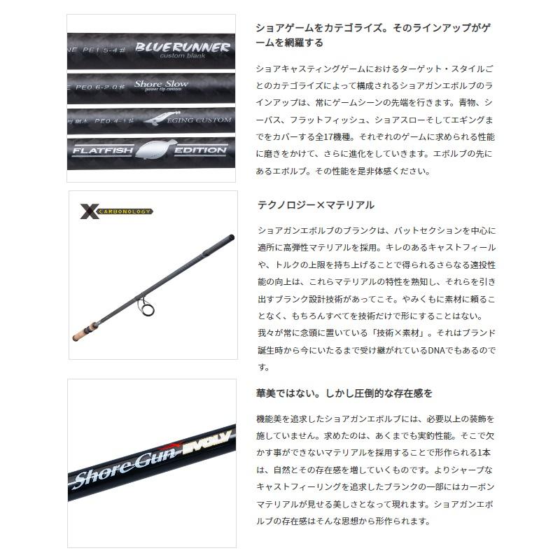 パームス 21 ショアガンエボルブ SFTGS-86ML/EG : 釣具のFTO - 通販