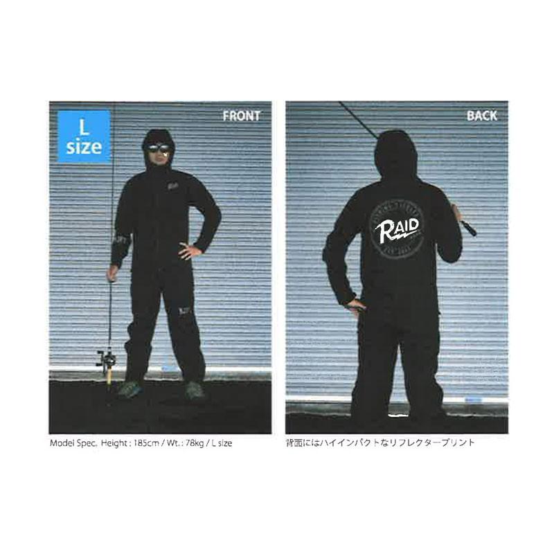 レイドジャパン RJFT RAINWEAR RJRWS-1 BLACK ブラック M