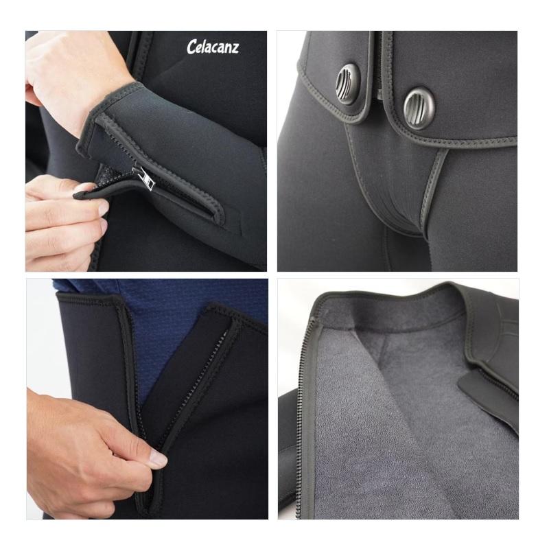 エクセル LFC-509 ウェットスーツ4点セット(3.5mmパイル地) M ブラック