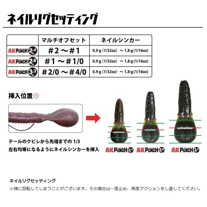 ハリー | 即購入OK 商品❹ 一誠 AKパンチ 3.3インチ #33 スカッパノン : 釣具のFTO - 通販