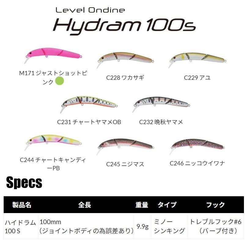 ヴァルケイン ハイドラム100S C244 チャートキャンディーPB : 釣具の