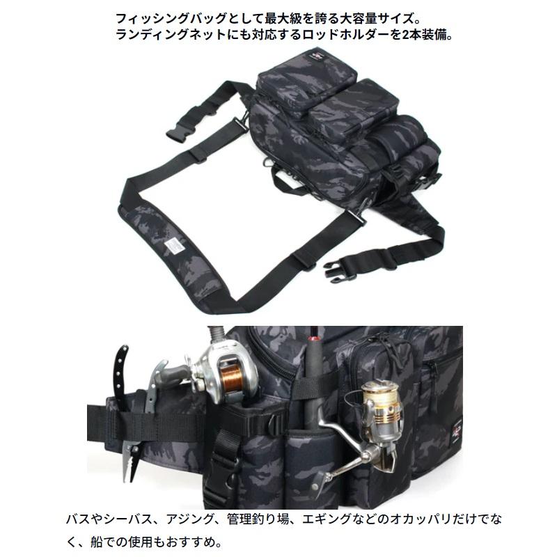 LSDデザイン ヒップバッグチューンドモンスター エコブラック : 釣具の